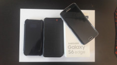 Samsung Galaxy S6 Edge - Negru 32GB - Orange + 2 huse foto