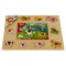 Jucarie MomKi MKBI1563279 PUZZLE CU ?INTE ANIMALE DOMESTICE