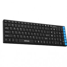 Astrum Tastatura Slim Multimedia KM200 English Negru