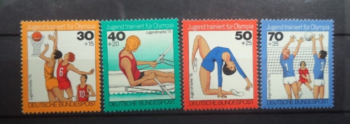 Germania 1976 - SPORTURI OLIMPICE, serie MNH, R3