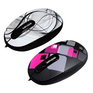 Astrum MU330 Mouse Optic AeroTiny USB 2.0 Retractabil Negru/Gri foto