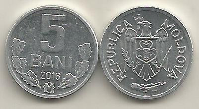 MOLDOVA 5 BANI 2016 [01] a UNC