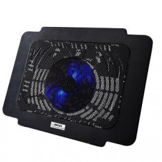 Astrum Ventilator Laptop LS160s Super Slim Iluminat Negru
