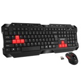 Astrum Tastatura Full Multimedia + Mouse KW350 5d Wifi Negru