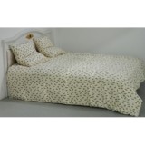 Set pilota puf gasca + 2 perne puf gasca  70x70