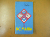 Romania harta turistica drumuri turistice linii aeriene distante rutiere