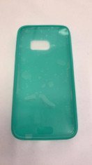 Husa silicon cu folie Samsung Galaxy S7 verde foto