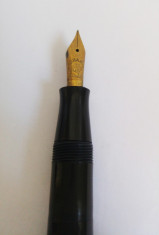 (T) Stilou vechi cu penita de aur 14 karate foto