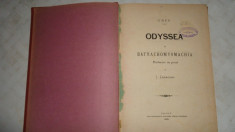 Homer - Odiseea si Batrachomyomachia (lupta broastelor cu soarecii ) an 1876 foto