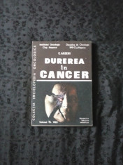 Durerea in cancer - sub redactia C. Arseni foto