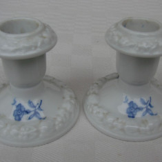 Frumos set de doua sfesnice din portelan german ROSENTHAL