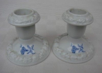 Frumos set de doua sfesnice din portelan german ROSENTHAL foto