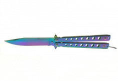 Cutit Briceag fluture Balisong Butterfly Rainbow foto