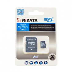 Card memorie microSD RiData 2 Gb Clasa 10 cu adaptor NOU Sigilat L207 foto