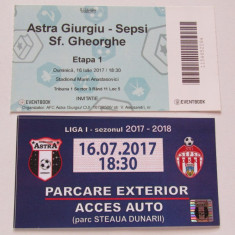 Bilet meci fotbal+Parking ASTRA GIURGIU - SEPSI SFANTU-GHEORGHE(16.07.2017)