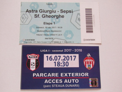 Bilet meci fotbal+Parking ASTRA GIURGIU - SEPSI SFANTU-GHEORGHE(16.07.2017) foto