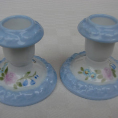 Frumos set de doua sfesnice din portelan german ROSENTHAL