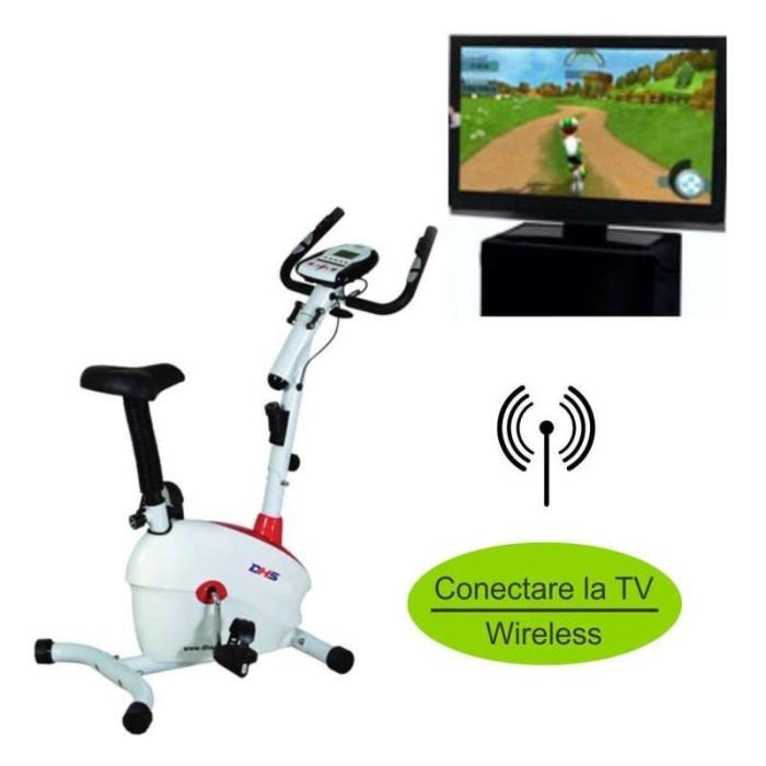 Bicicleta magnetica DHS 2411 Conectare wireless la LCD sau TV foto mare Bicicleta magnetica DHS 2411 Conectare wireless la LCD sau TV foto mare