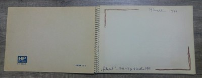 Amplu poem redactat olograf// 1971, A. Klapper, inedit foto