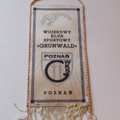 Fanion handbal WKS "GRUNWALD"- Turneu Poznan 1983( TJZTS Martin,Szeged,Varteks)