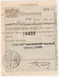 MAGYAR KIR ELISMERVENY CONFIRMARE PRIMIRE FACSAD FAGET 1911 720 korona concordia