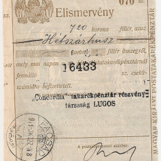 MAGYAR KIR ELISMERVENY CONFIRMARE PRIMIRE FACSAD FAGET 1911 720 korona concordia