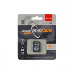 Card memorie microSD Imro 2 Gb Clasa 4 cu adaptor NOU Sigilat L209 foto