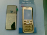 Carcasa telefon nokia 6300,6300i,6301 Noua Sigilata Gold-Silver-Alb-Negru L205