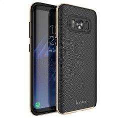 Husa Samsung Galaxy S8 Plus - iPaky Hybrid Bumper Mesh Gold foto