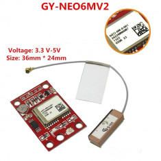 modul gps ublox neo-6m NEO6m antena GY-NEO6MV2 flight control eeprom mwc apm2.5 foto