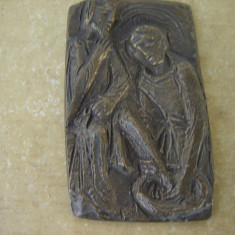 Bazorelief in bronz, aplica, decoratiune de perete