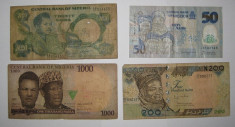 Colectie Africa lot 4 bancnote diferite Nigeria foto