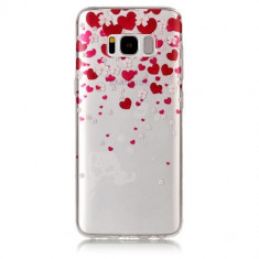 Husa Samsung Galaxy S8 + Plus - Gel TPU Hearts and Flowers foto
