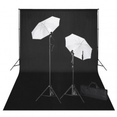 Kit studio: fundal negru 600 x 300 &amp;amp; lumini foto