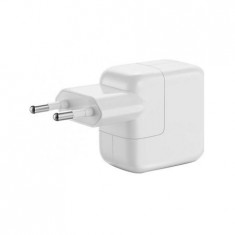 Incarcator Retea APPLE pentru Tablete iPad, 1xUSB, 2.4A, 12W, Retail, Alb foto