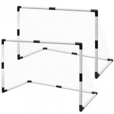 Poarta mini-fotbal pentru copii set 2 buc. 91,5 x 48 x 61 cm foto