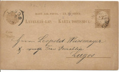(A) carte postala-UNGARIA 1892 foto