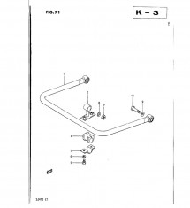 Bieleta antiruliu punte fata Suzuki Samurai (poz.2) SUZUKI OE 4240083001 foto