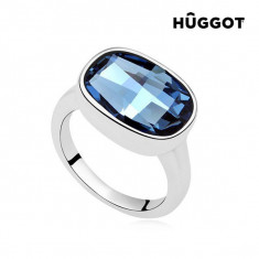 Inel Placat cu Rodiu I&amp;#039;m Blue Huggot Creat cu Cristale Swarovski?16,8 mm foto