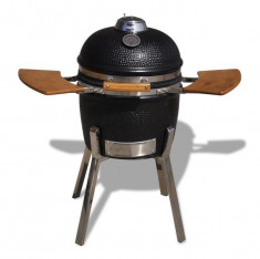 Gratar Kamado cu afumatoare din ceramica 81 cm foto