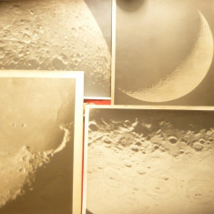 Set 13 Fotografii cosmice , vechi - Luna ,dim.=18x24 cm