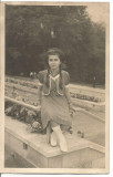 Carte postala(foto )-TANARA IN PARC 1939, Necirculata, Fotografie