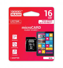 Card de Memorie Goodram Micro-SDHC clasa 10 16GB foto
