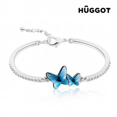 Bratara Placata cu Rodiu cu Zirconii Flying Huggot Creata cu Cristale Swarovski? (? 6 cm) foto