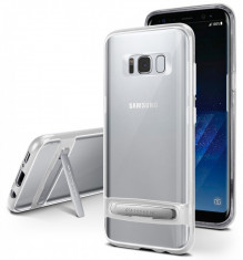 Husa Samsung Galaxy S8 - Mercury Bumper Stand Silver foto