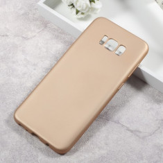 Husa Samsung Galaxy S8 - Gel TPU Soft Matte Gold foto