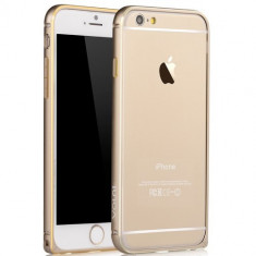 Bumper A+ Aluminium pentru iPhone 6 si 6s Plus - Gold foto