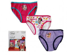 Set 3 perechi chiloti Minnie Mouse 4-5ani foto