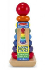 Rainbow stacker. Piramida curcubeu foto