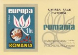 EXIL ROMANIA,EUROPA CEPT 1966,BLOC ,NEUZAT., Istorie, Nestampilat